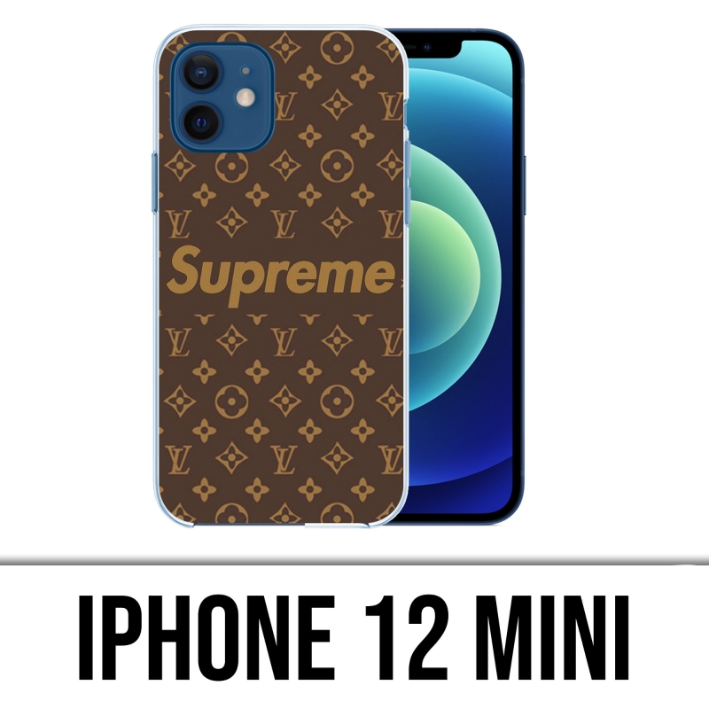 Coque iPhone 12 mini - LV Supreme