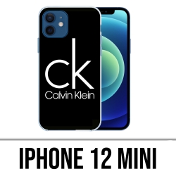 Coque iPhone 12 mini - Calvin Klein Logo Noir
