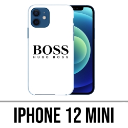 Coque iPhone 12 mini - Hugo Boss Blanc