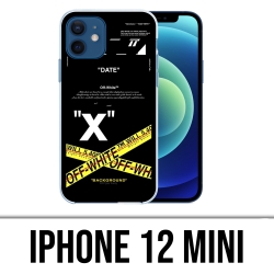 IPhone 12 Mini-Case - Off White Crossed Lines
