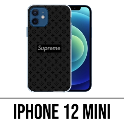 IPhone 12 mini case - Supreme Vuitton Black