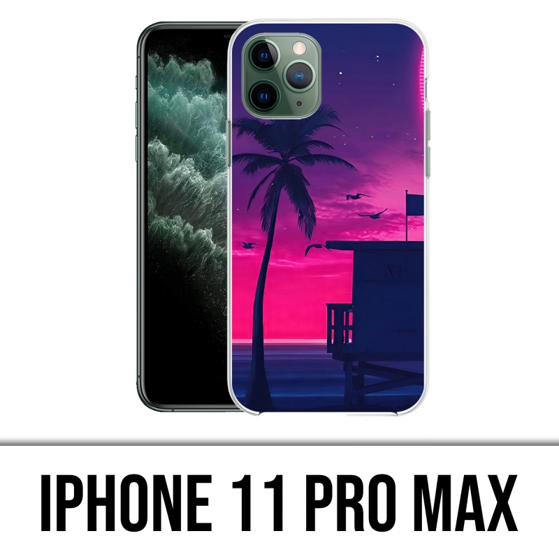 Coque iPhone 11 Pro Max - Miami Beach Violet