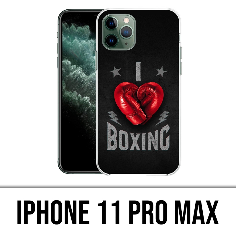 Coque iPhone 11 Pro Max - I Love Boxing
