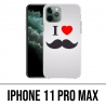 Coque iPhone 11 Pro Max - I Love Moustache