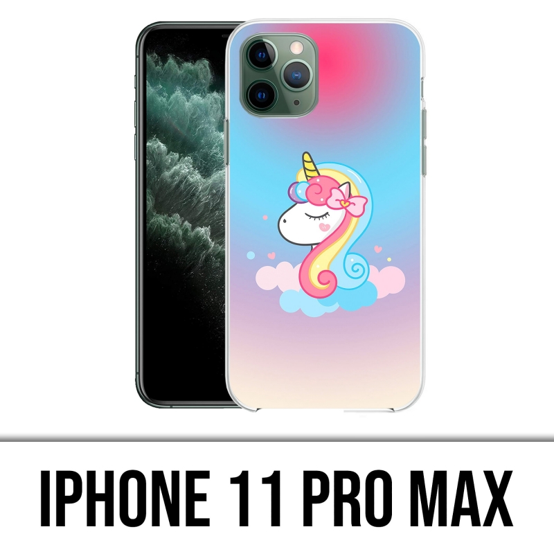 Coque iPhone 11 Pro Max - Licorne Nuage
