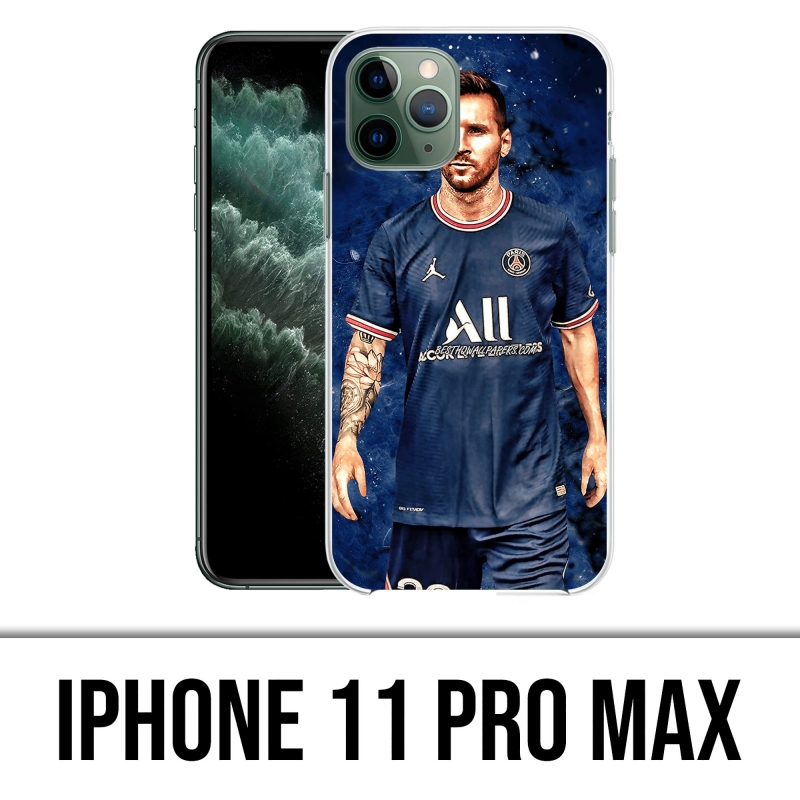 Coque iPhone 11 Pro Max - Messi PSG Paris Splash