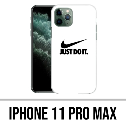 Custodia per iPhone 11 Pro Max - Nike Just Do It Bianca