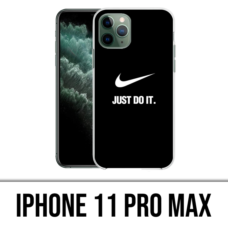 Coque iPhone 11 Pro Max - Nike Just Do It Noir