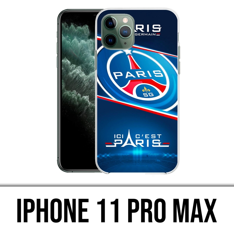 Coque iPhone 11 Pro Max - PSG Ici Cest Paris