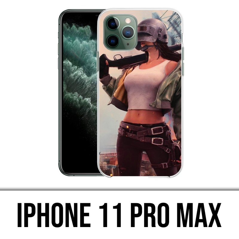 Coque iPhone 11 Pro Max - PUBG Girl