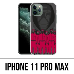 Cover iPhone 11 Pro Max - Agente dei cartoni animati del gioco del calamaro