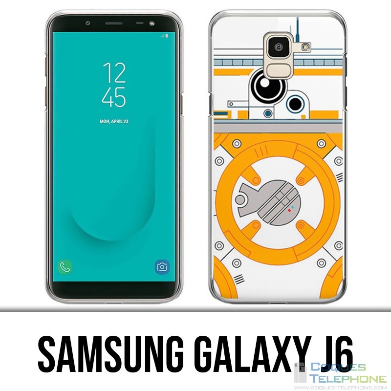 Custodia Samsung Galaxy J6 - Star Wars Bb8 minimalista