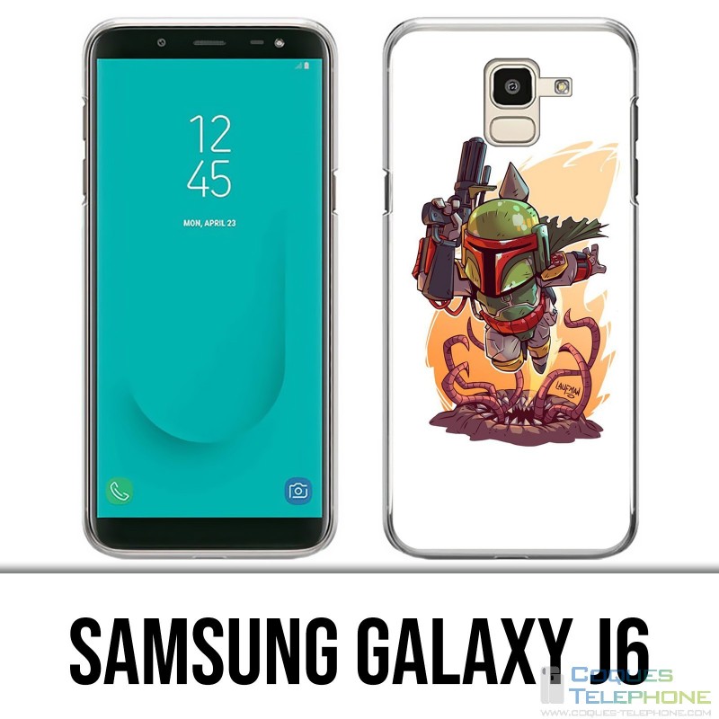Samsung Galaxy J6 Case - Star Wars Boba Fett Cartoon