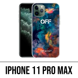 Custodia per iPhone 11 Pro Max - Nuvola di colore bianco sporco