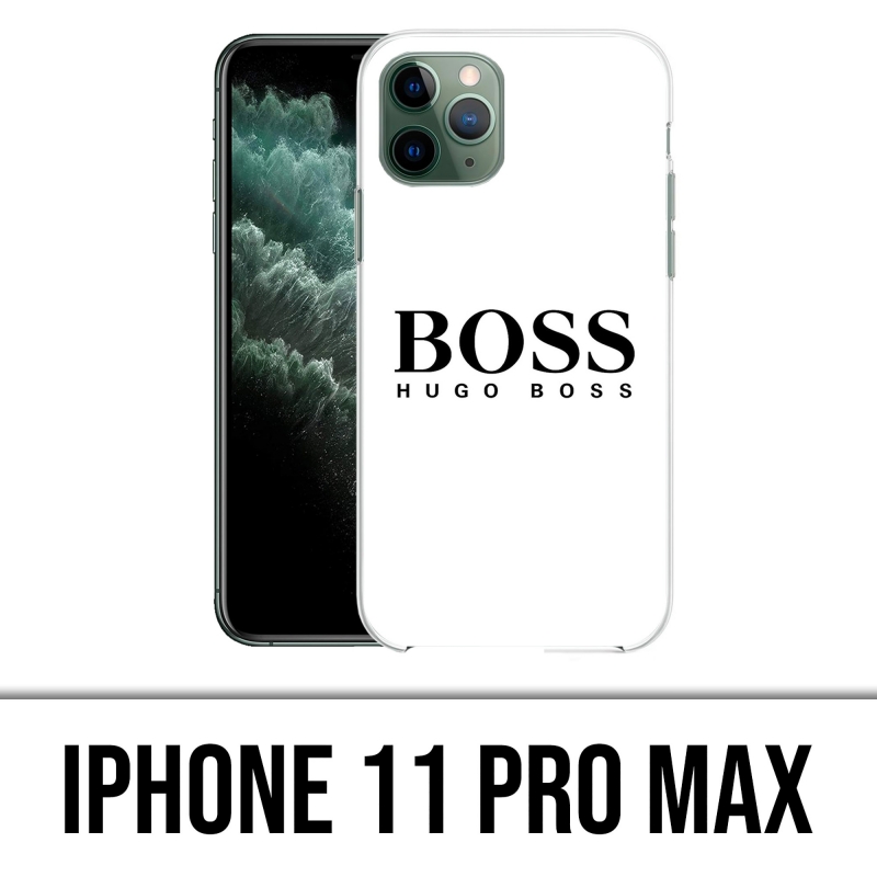 Coque iPhone 11 Pro Max - Hugo Boss Blanc