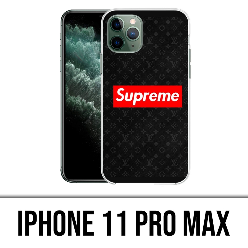 Supreme And Black Louis Vuitton iPhone 11 Pro Max Tough Case