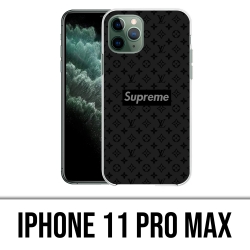 Custodia IPhone 11 Pro Max - Supreme Vuitton Nera