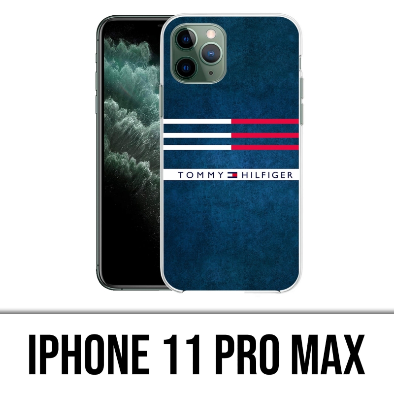 Coque iPhone 11 Pro Max - Tommy Hilfiger Bandes