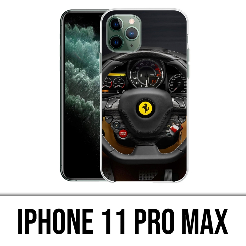 Coque iPhone 11 Pro Max - Volant Ferrari