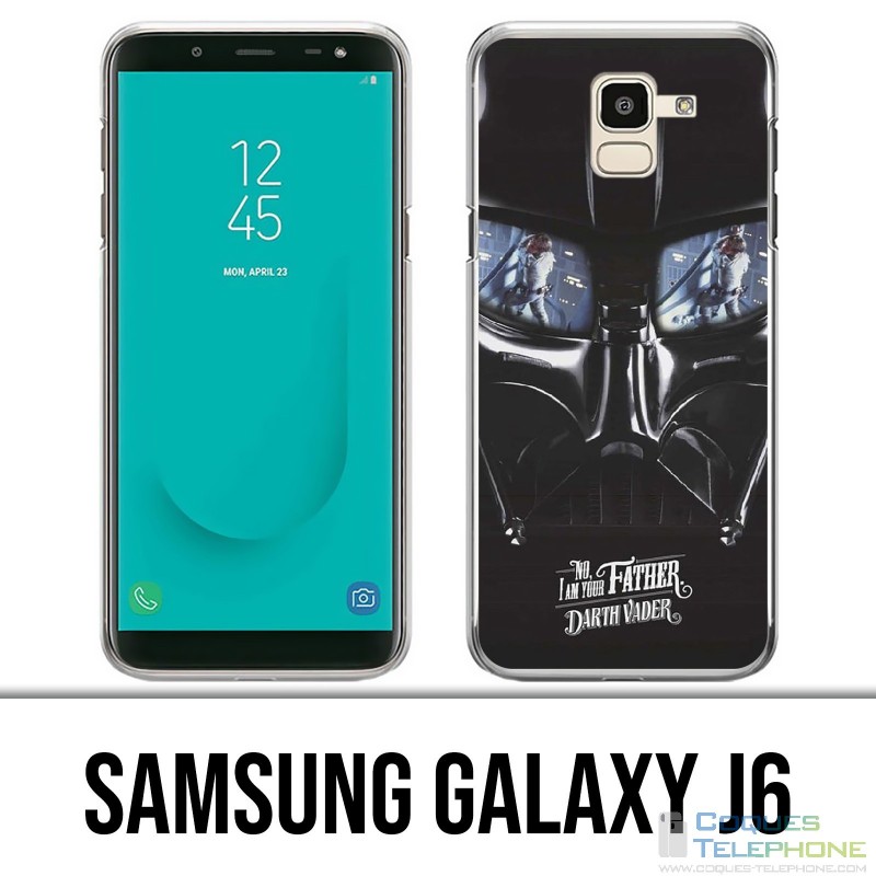 Samsung Galaxy J6 Hülle - Star Wars Darth Vader Moustache