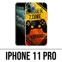 Coque iPhone 11 Pro - Gamer Zone Warning