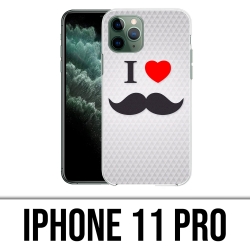 Funda para iPhone 11 Pro - I Love Moustache