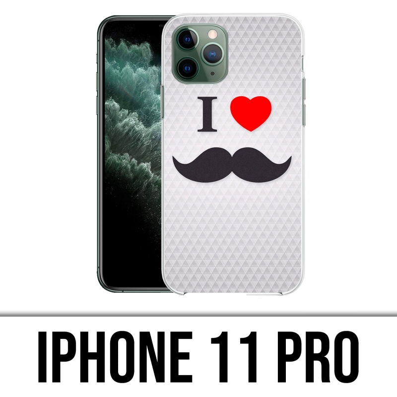 IPhone 11 Pro case - I Love Mustache