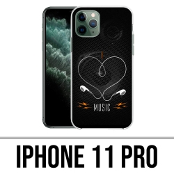 Funda para iPhone 11 Pro - Amo la música