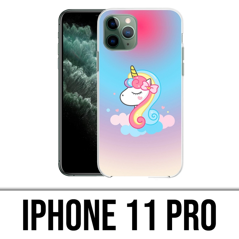 Coque iPhone 11 Pro - Licorne Nuage