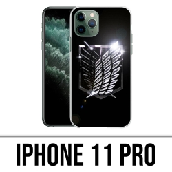 Custodia per iPhone 11 Pro - Logo Attack On Titan