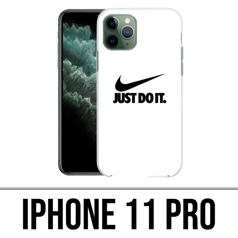 Coque iPhone 11 Pro - Nike Just Do It Blanc