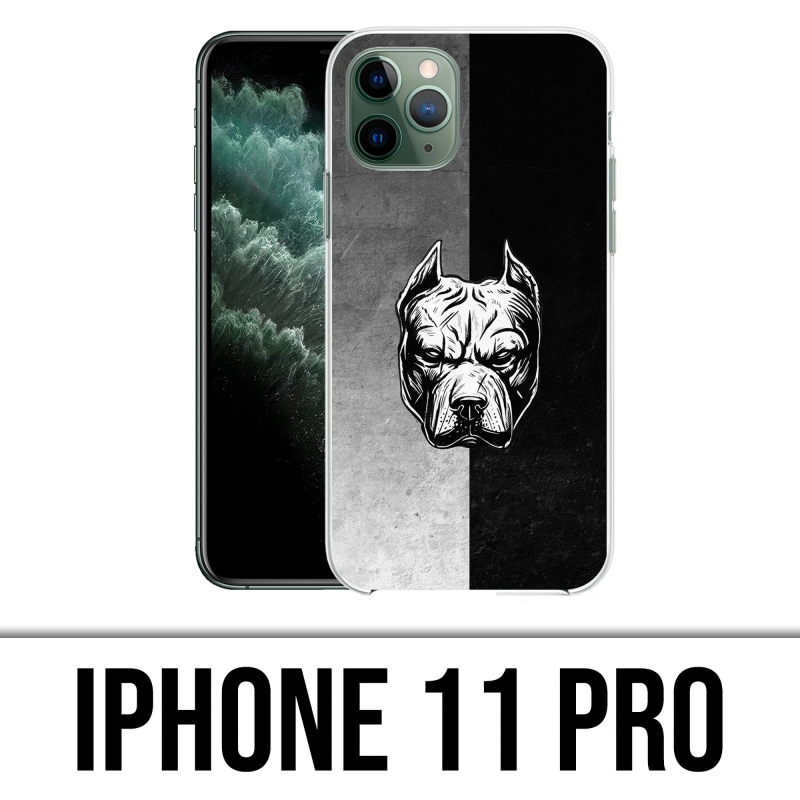 Coque iPhone 11 Pro - Pitbull Art