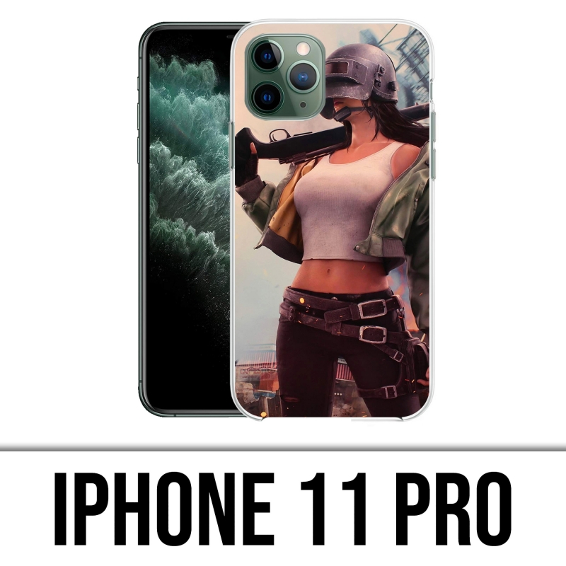 Coque iPhone 11 Pro - PUBG Girl