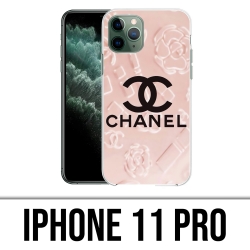 Custodia IPhone 11 Pro - Sfondo Rosa Chanel