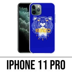 Coque iPhone 11 Pro - Kenzo Tigre Bleu