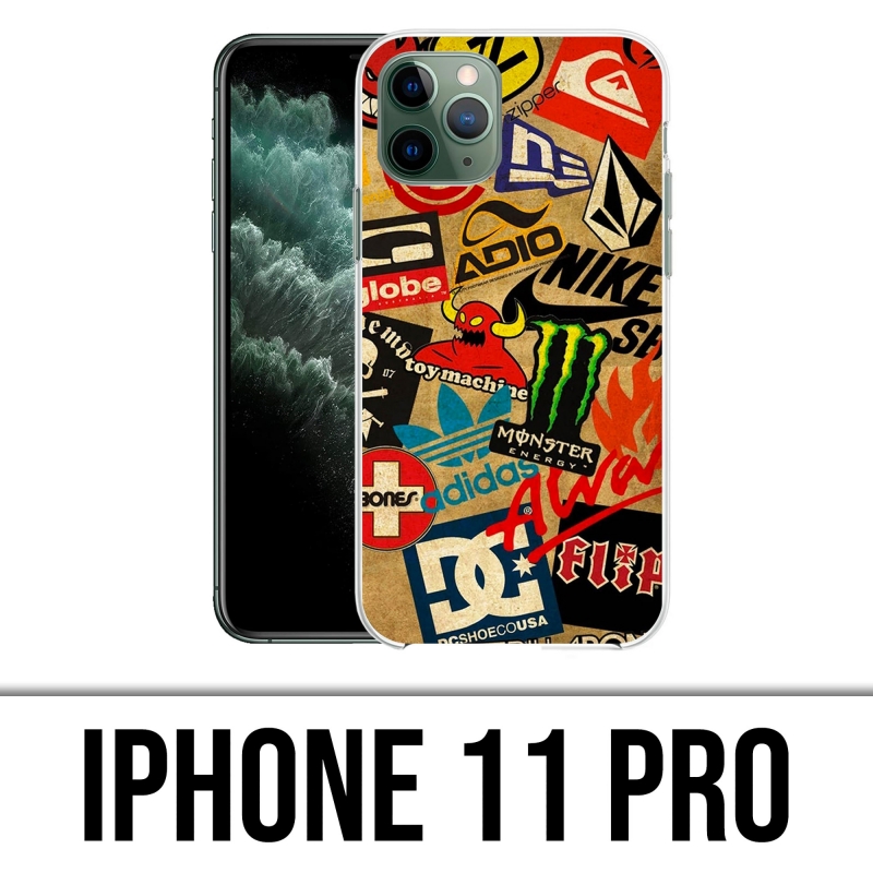 Coque iPhone 11 Pro - Skate Logo Vintage