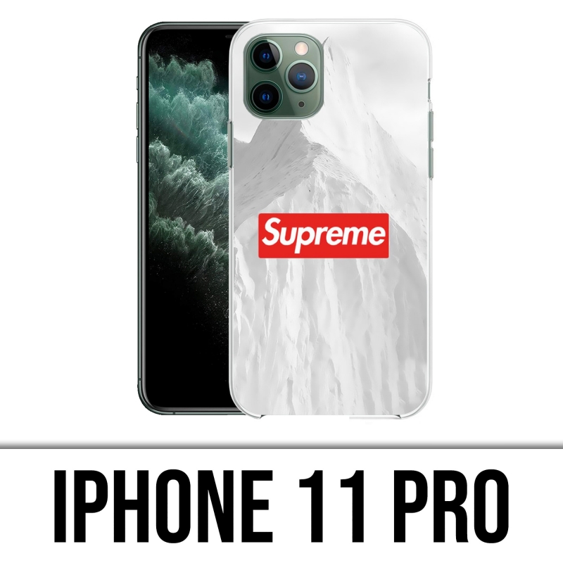 Coque iPhone 11 Pro - Supreme Montagne Blanche