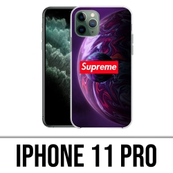 Coque iPhone 11 Pro - Supreme Planete Violet