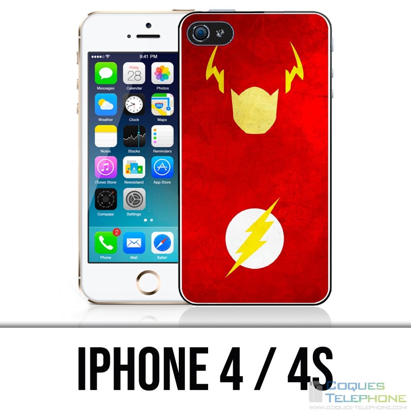 Funda iPhone 4 / 4S - Dc Comics Flash Art Design