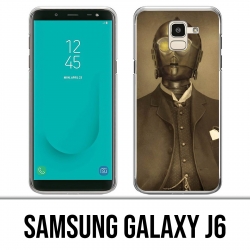 Samsung Galaxy J6 Hülle - Star Wars Vintage C3Po