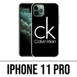 Custodia per iPhone 11 Pro - Logo Calvin Klein nera