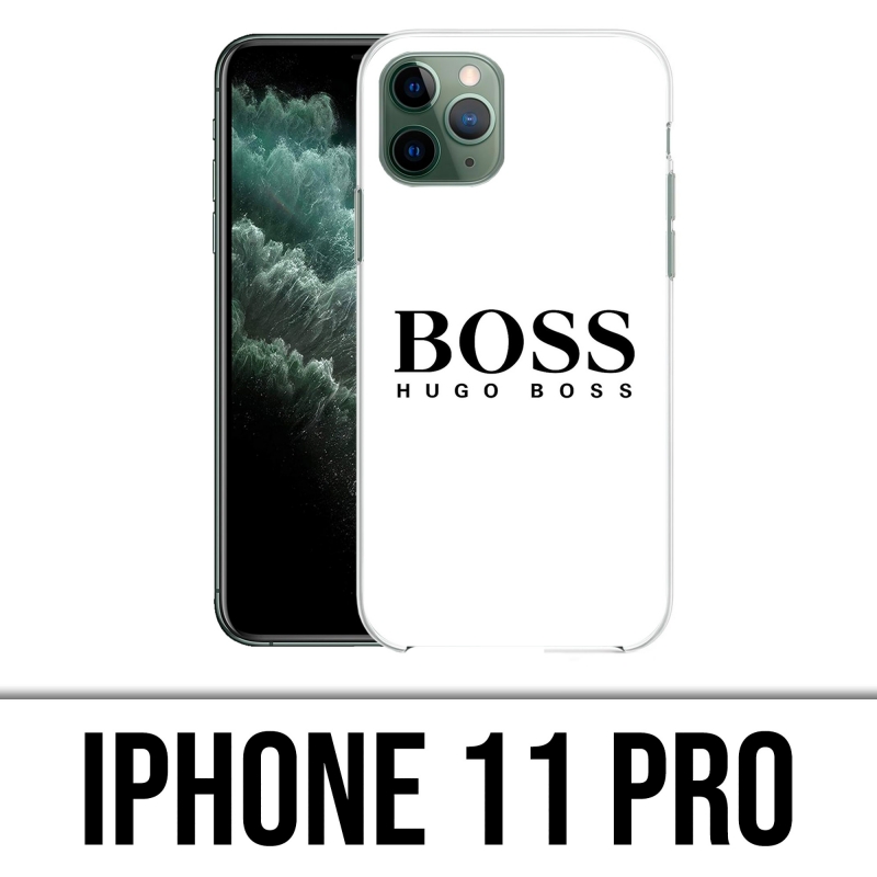 Coque iPhone 11 Pro - Hugo Boss Blanc