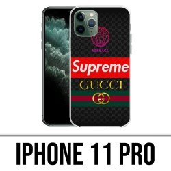Coque iPhone 11 Pro - Versace Supreme Gucci