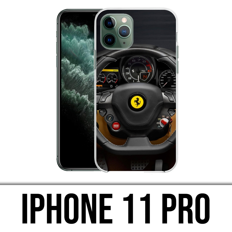 Coque iPhone 11 Pro - Volant Ferrari