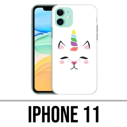 Coque iPhone 11 - Gato Unicornio