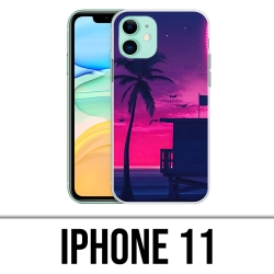 Coque iPhone 11 - Miami Beach Violet