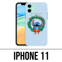 Coque iPhone 11 - Stitch Merry Christmas