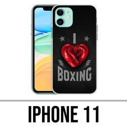 Coque iPhone 11 - I Love Boxing