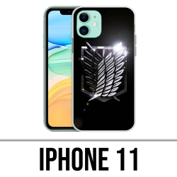 Custodia per iPhone 11 - Attack On Titan Logo