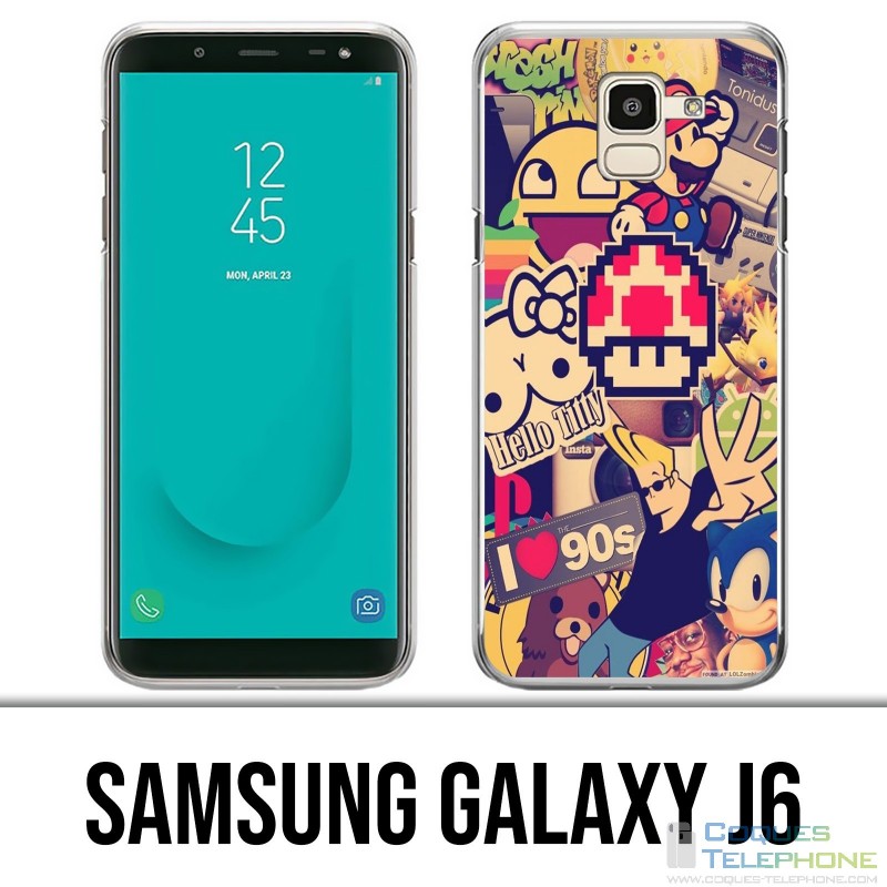 Coque Samsung Galaxy J6 - Stickers Vintage 90S